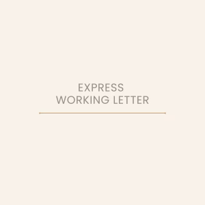 Express Working letter